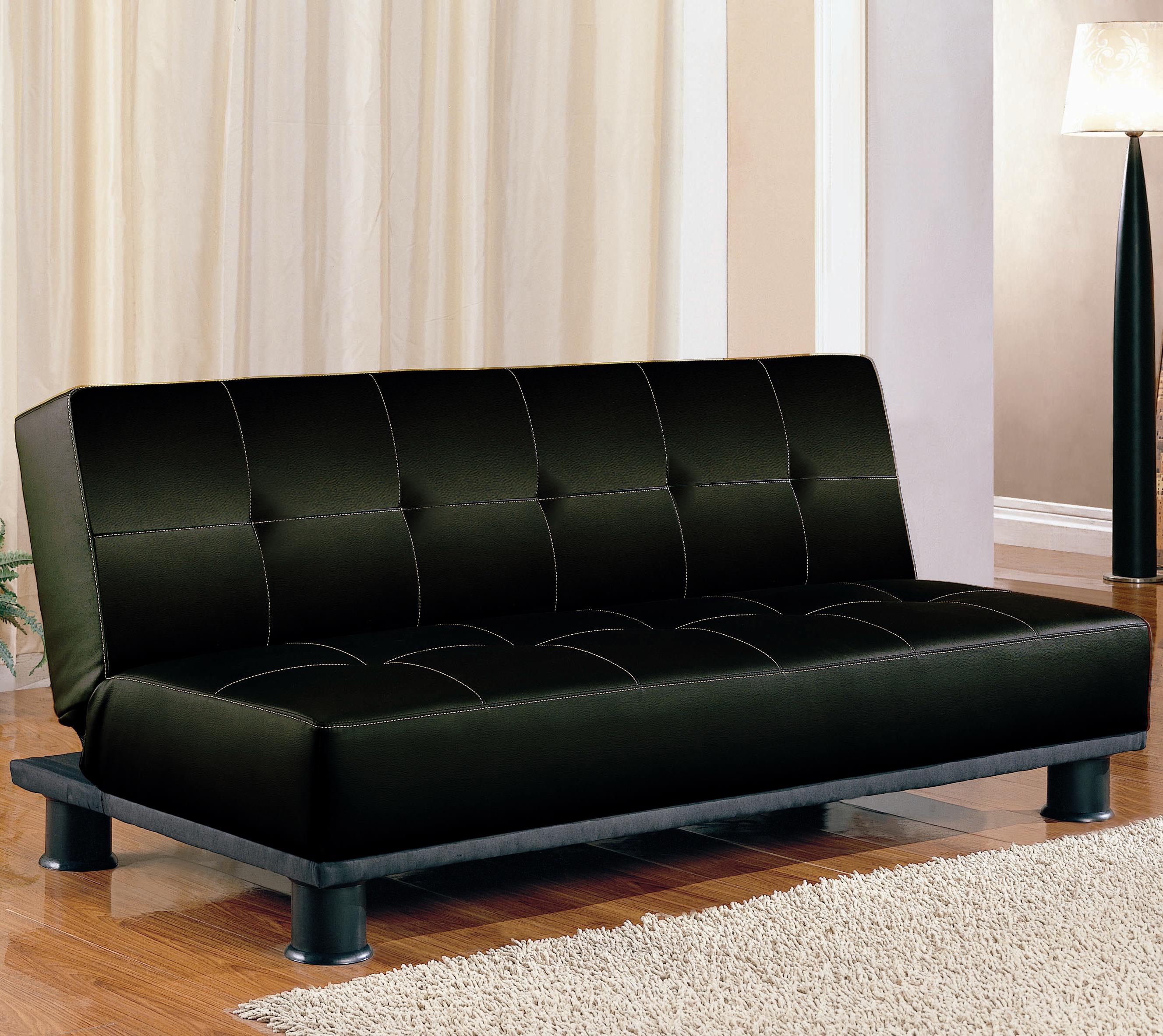 Coaster Sofa Beds and Futons Contemporary Armless Convertible Sofa Bed Value City Furniture
